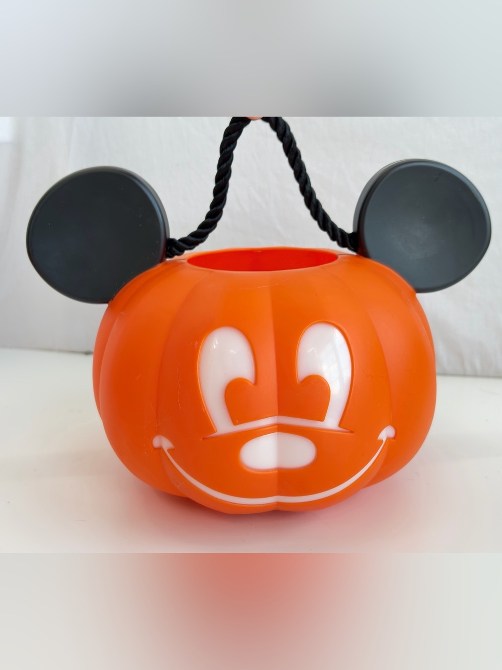 Disney Parks Mickey Mouse Pumpkin Light-Up Trick-or-Treat Bucket Halloween